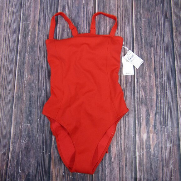 Good American Other - Good American NEW Medium Size 2 Red Sculpt Corset One Piece Swimsuit Swim Beach
